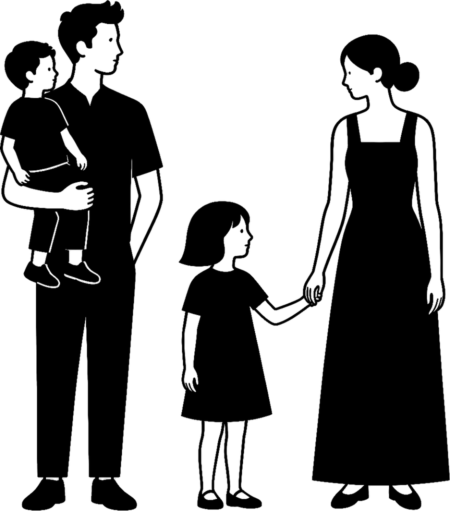 Two children standing side by side